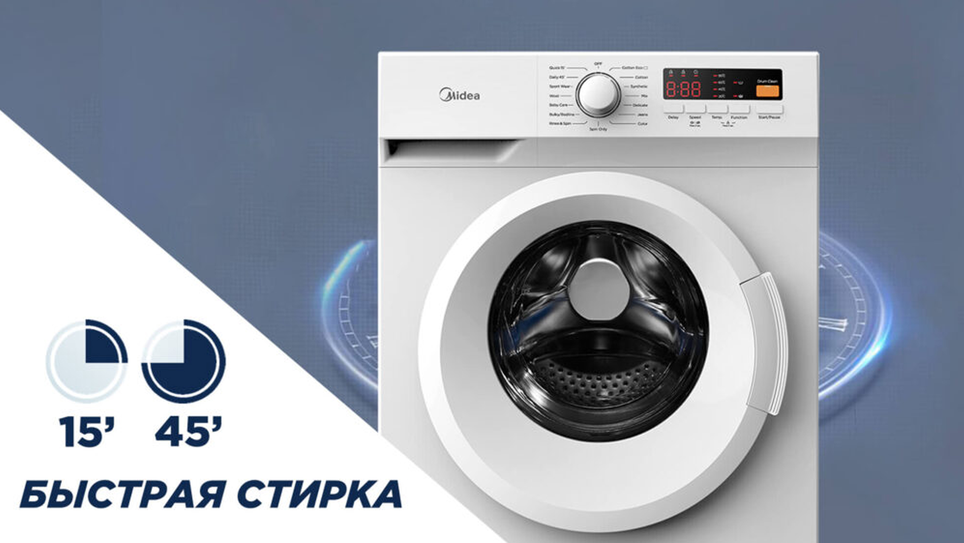 Вертикальная стиральная машина midea